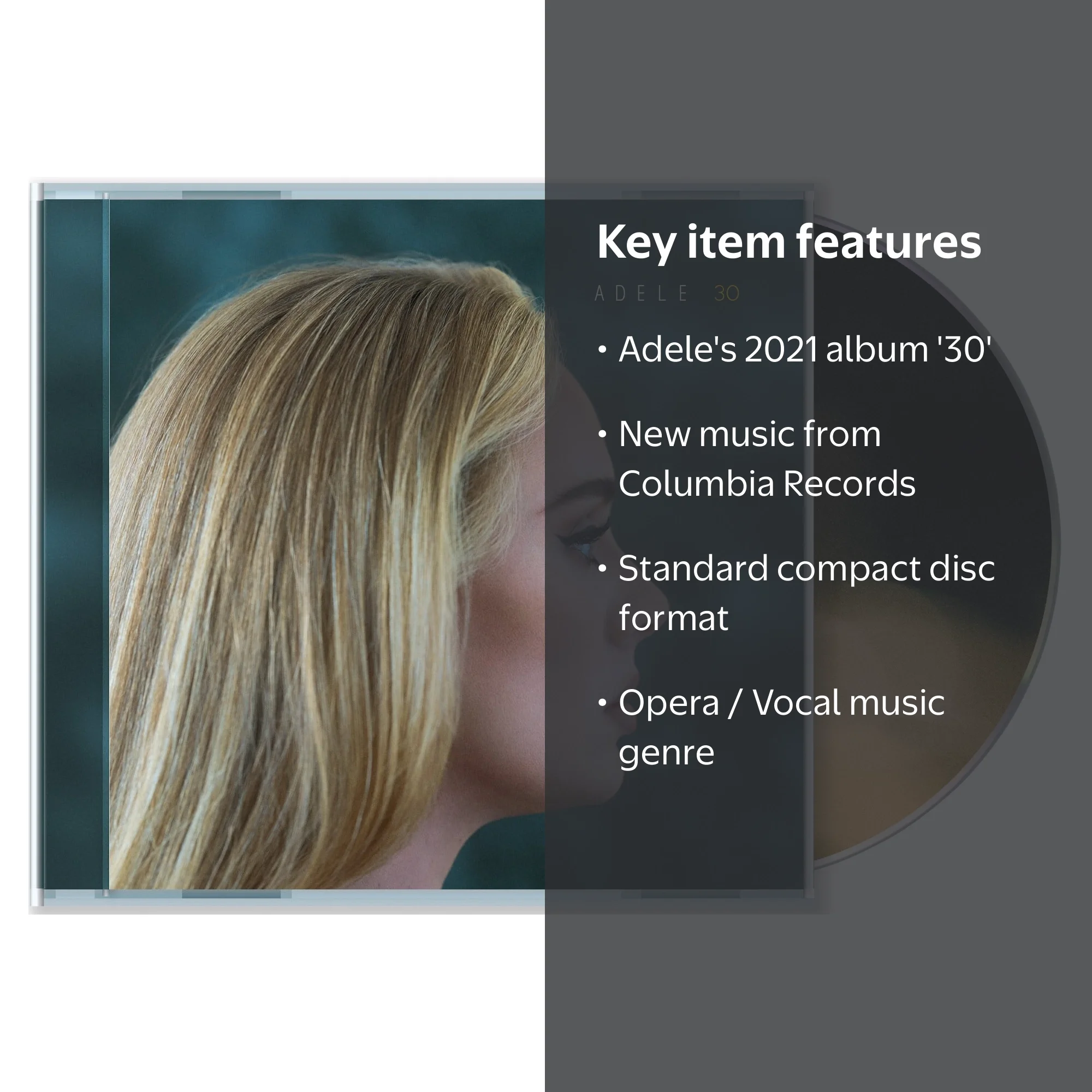 Adele - 30 - New Album - Opera / Vocal - CD - Walmart.com