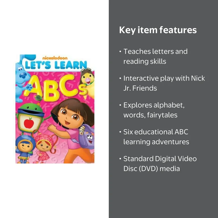 Nickelodeon - Let's Learn: ABC [DIGITAL VIDEO DISC] - Walmart.com