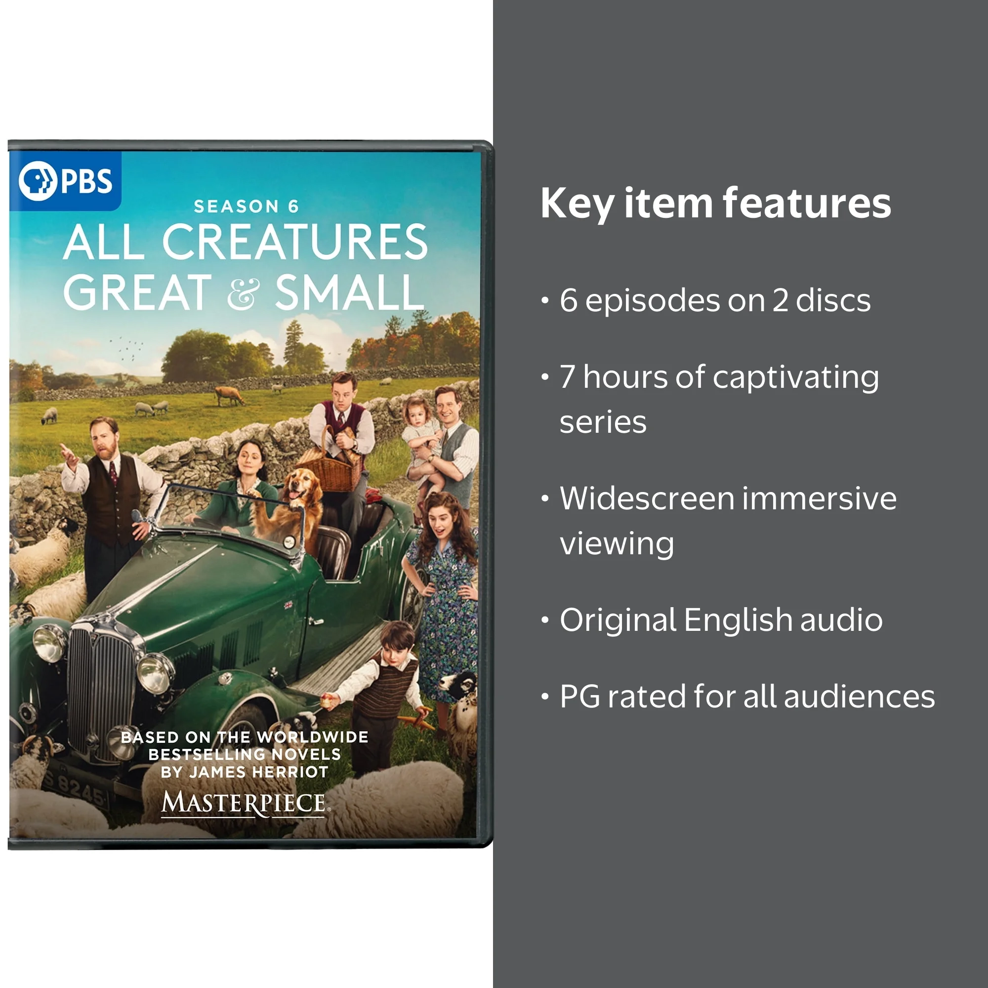 その他 All Creatures Great & Small 6 [DVD] PBS, All Creatures Great & Small: Season 6, 6 episodes, PG