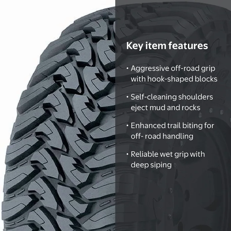 Toyo Open Country M/T Aggressive Mud-Terrain Tire 37X14.50R15LT