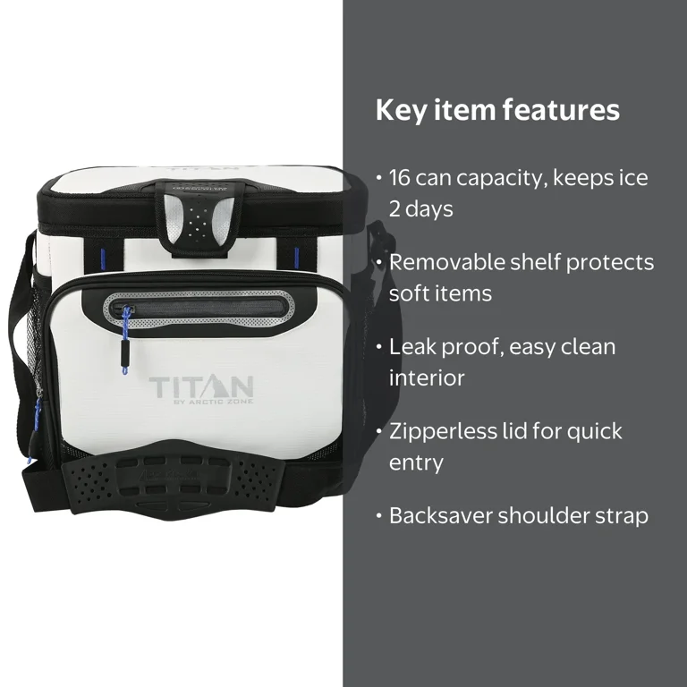 かい舟　　16 Titan by Arctic Zone 16 Can Zipperless Soft Cooler, 11 Quart
