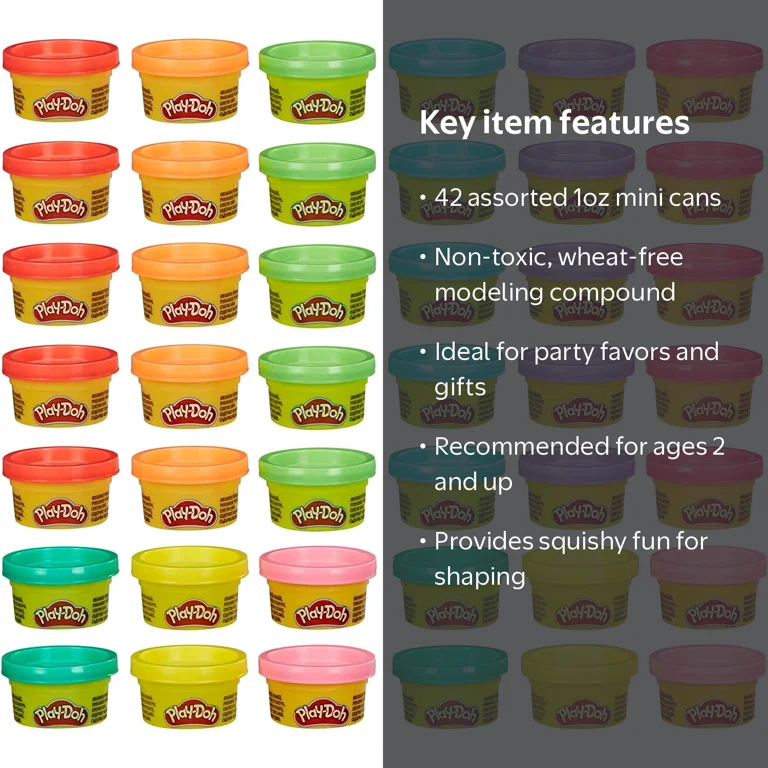 Play-Doh Handout 42-Pack of 1-Ounce Non-Toxic Modeling Compound