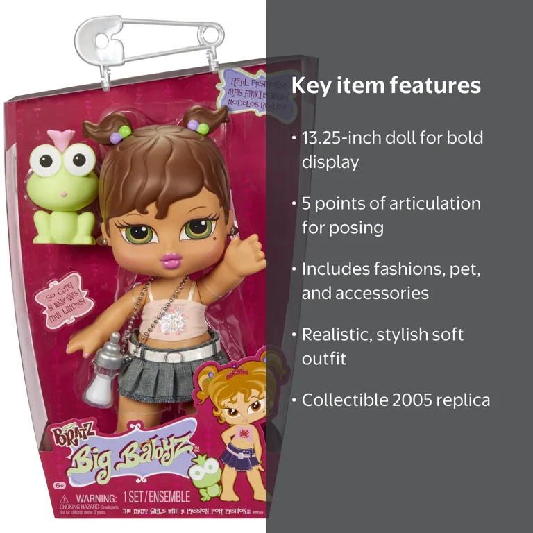Bratz, Big Babyz Doll, Yasmin, 13.25 inches, Fashion Accessories