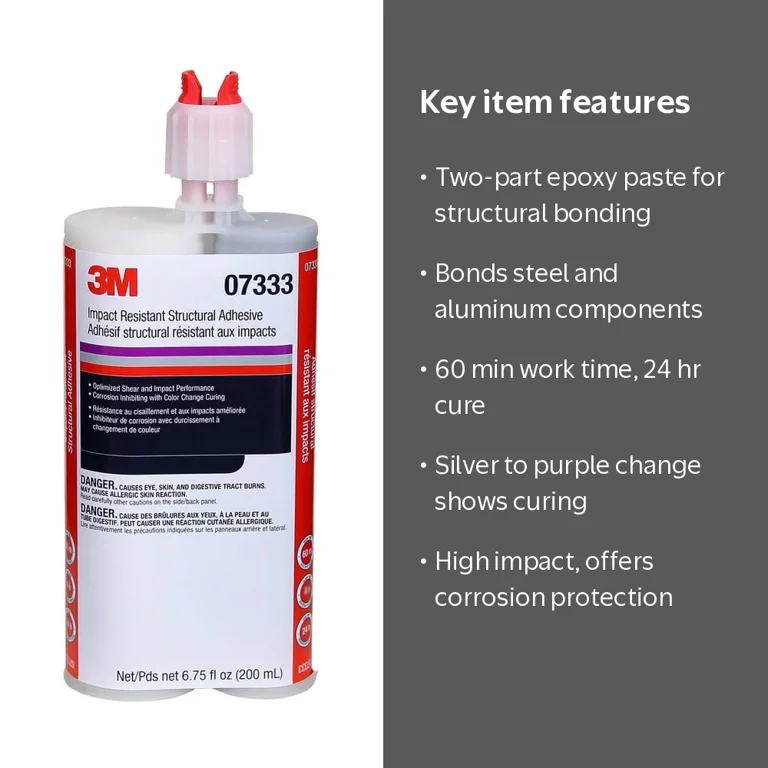 3M 7333 Impact Resistant Structural Epoxy Adhesive, 6.75 oz