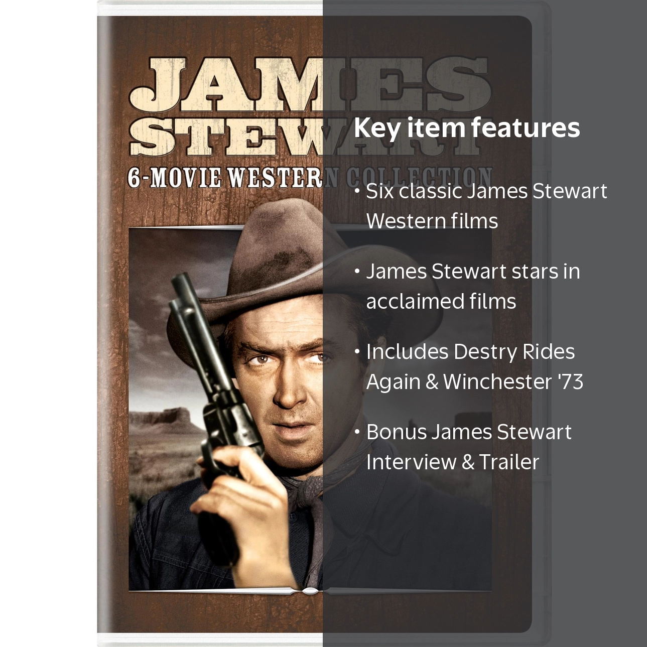 SDS, 6-Movie Western Collection DVD, James Stewart, Classic