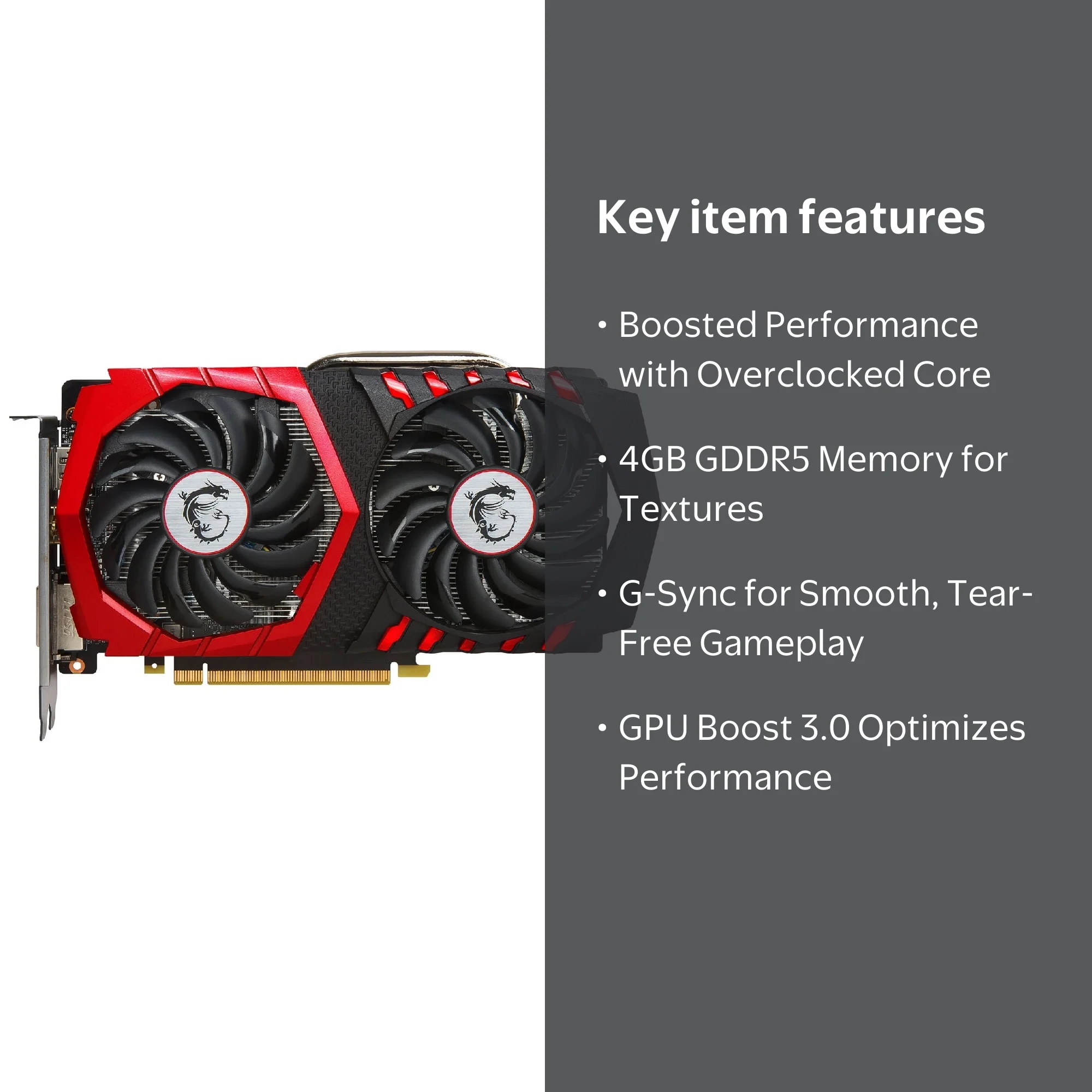 MSI GeForce GTX 1050 Ti Gaming X Graphics Card - Walmart.com