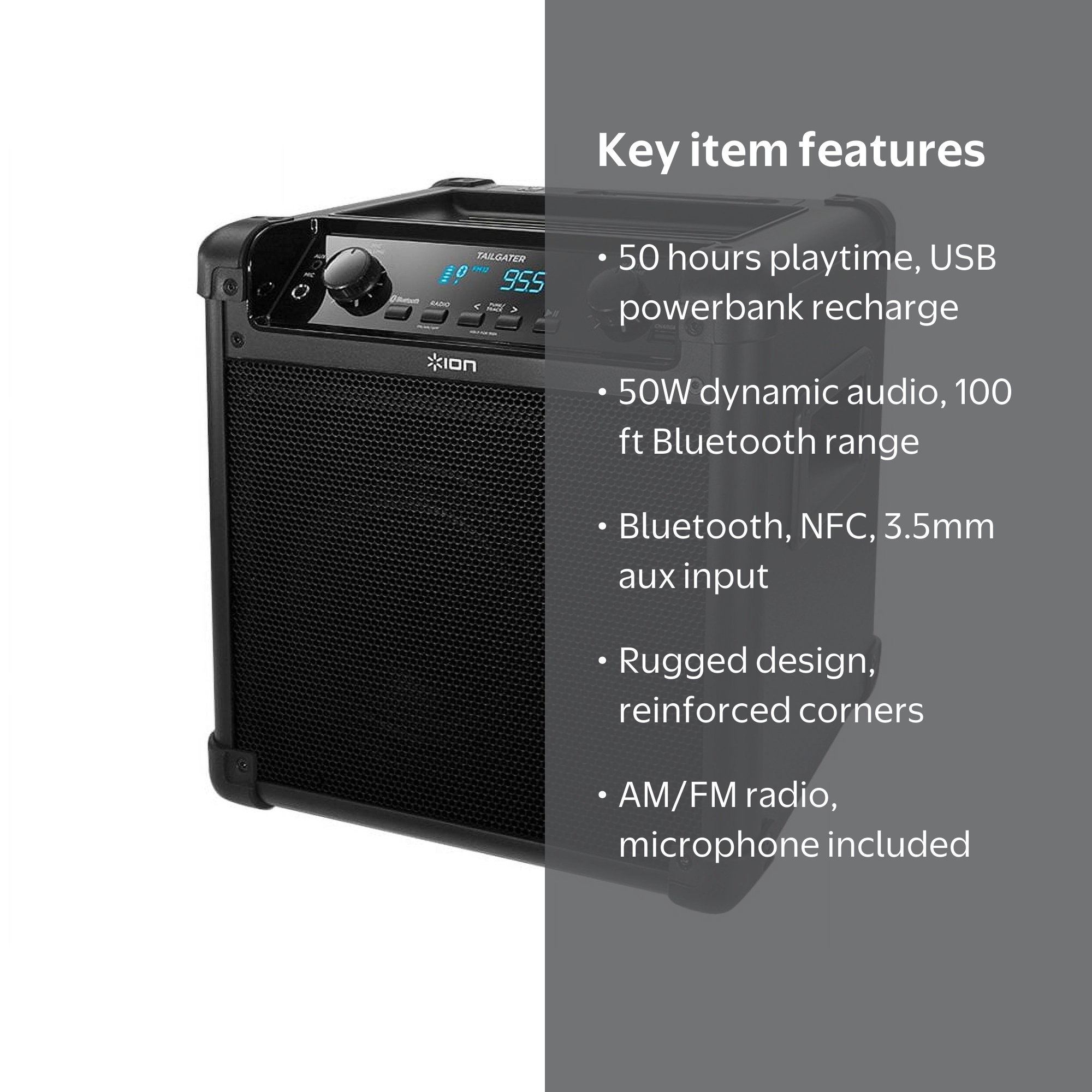 iON Audio Tailgater Bluetooth Speaker - Walmart.com