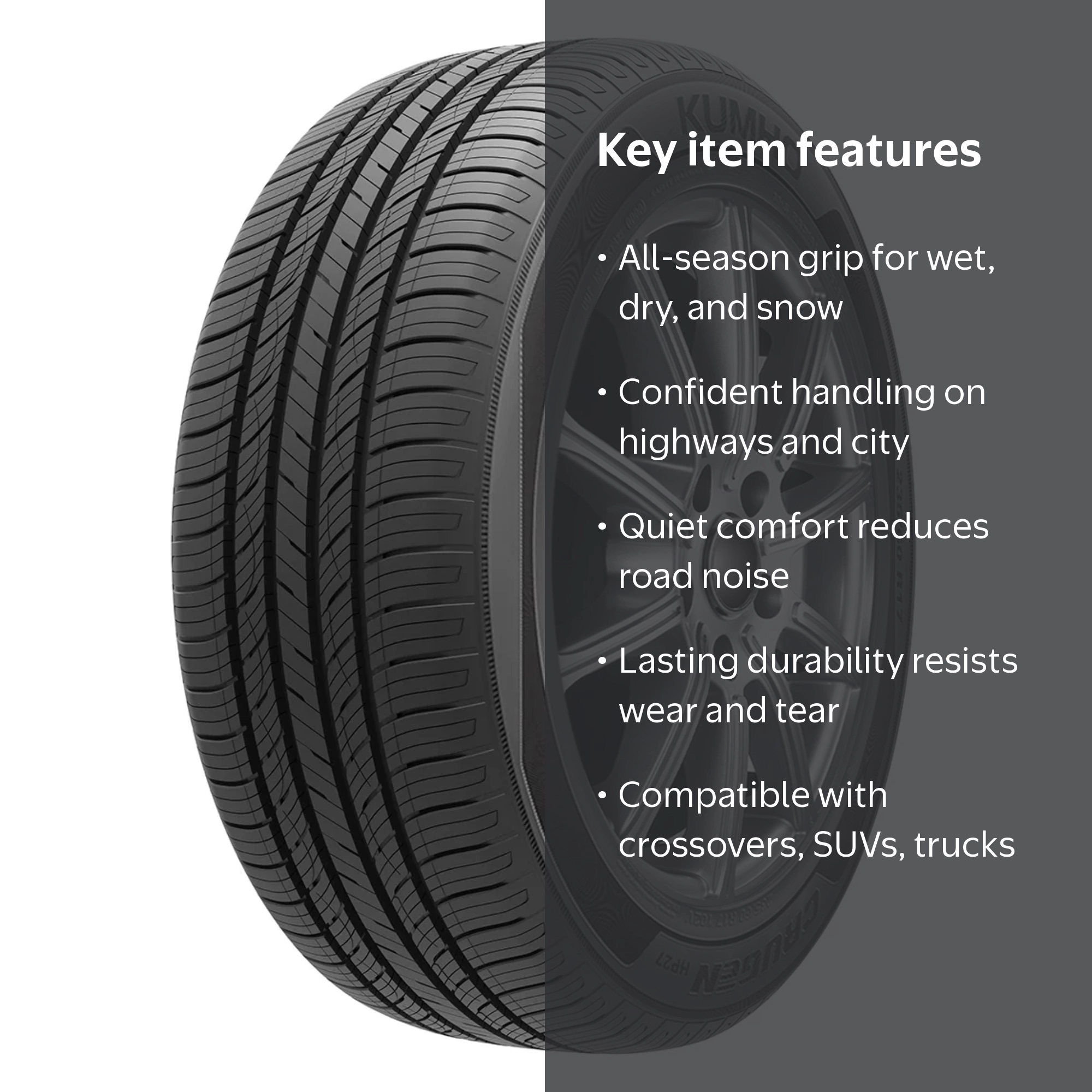 Kumho Crugen HP27 All Season 235/60R17 102V Passenger Tire