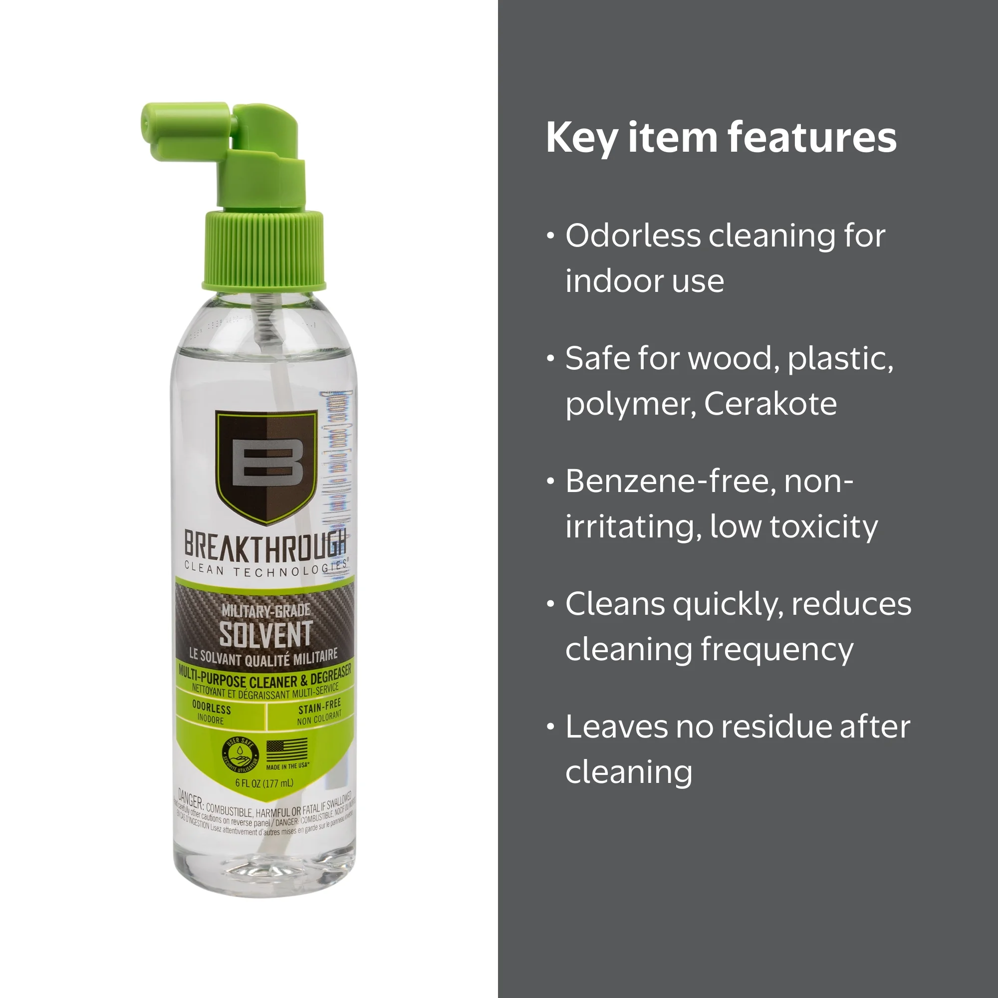 BreakThrough　ZeroVerge　BTZV60ISSUL Breakthrough Clean Technologies® Military-Grade Solvent, 6oz