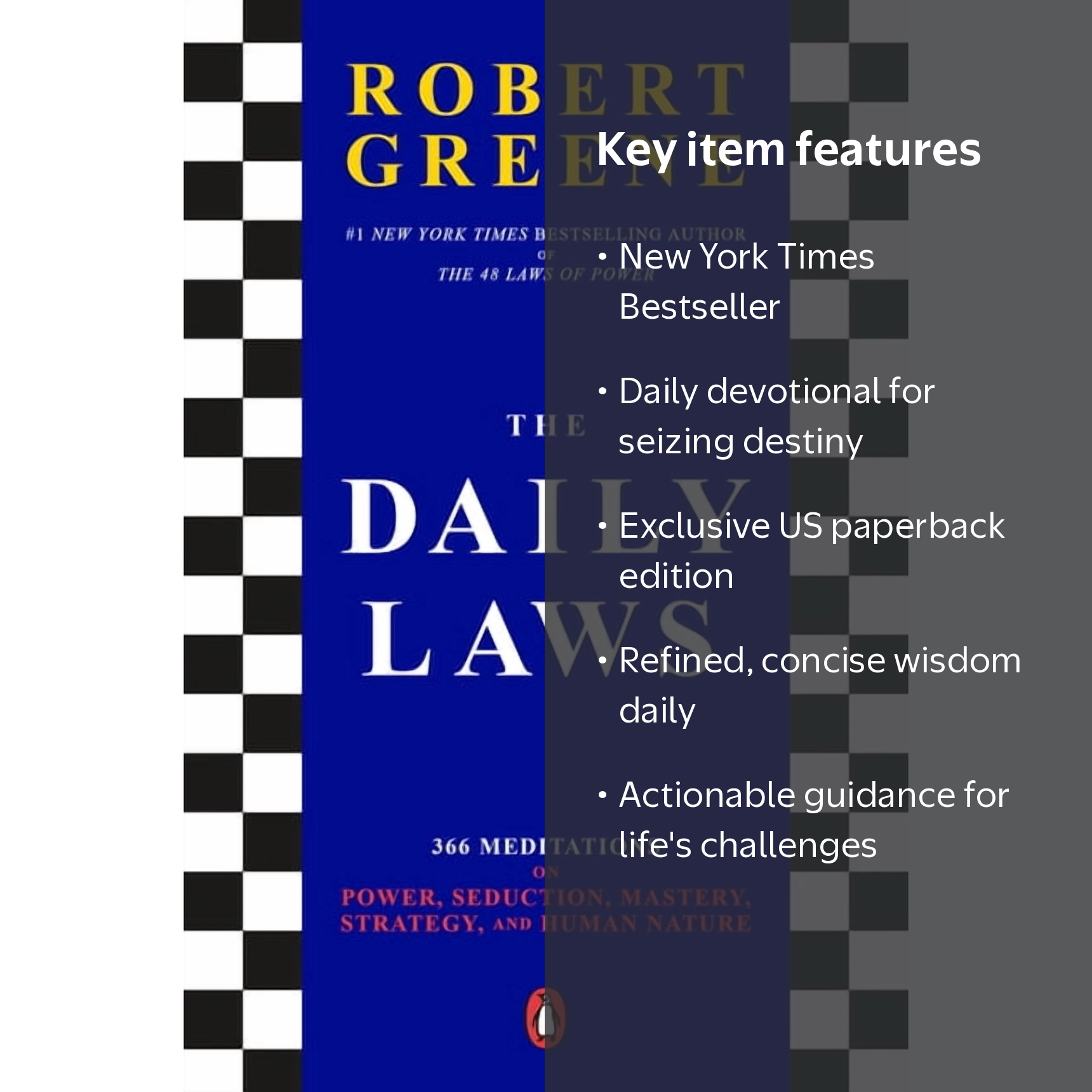Robert Greene, The Daily Laws: 366 Meditations on Power & Strategy