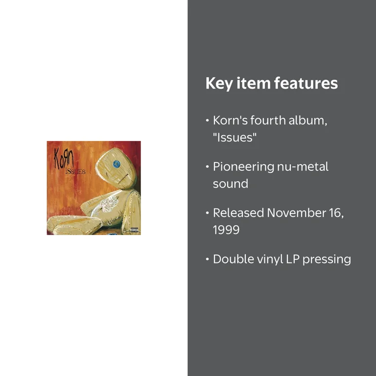 Korn - Issues - Rock & Nu Metal Music Performance - Double Vinyl