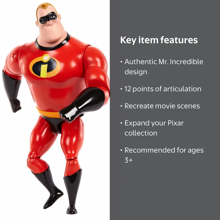 Disney/Pixar The Incredibles Mr. Incredible Figure - Walmart.com