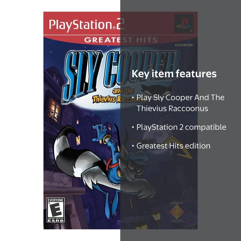 Marketplace Brands, PlayStation 2 Game, Greatest Hits, Sly Cooper