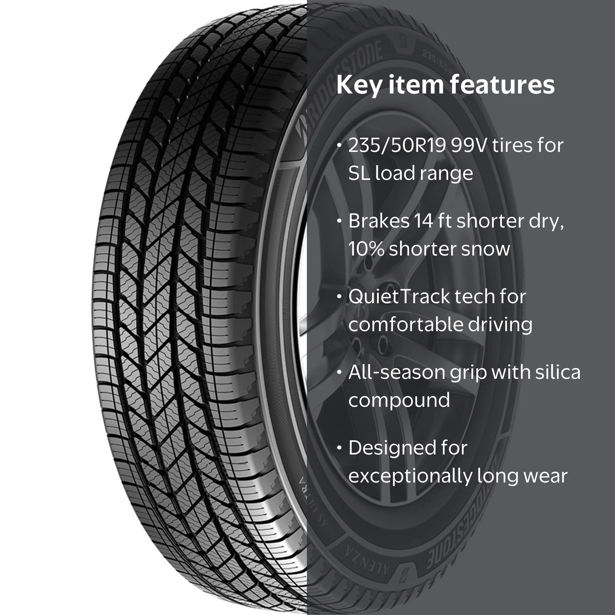 Bridgestone Alenza A/S Ultra All Season 235/50R19 99V SUV