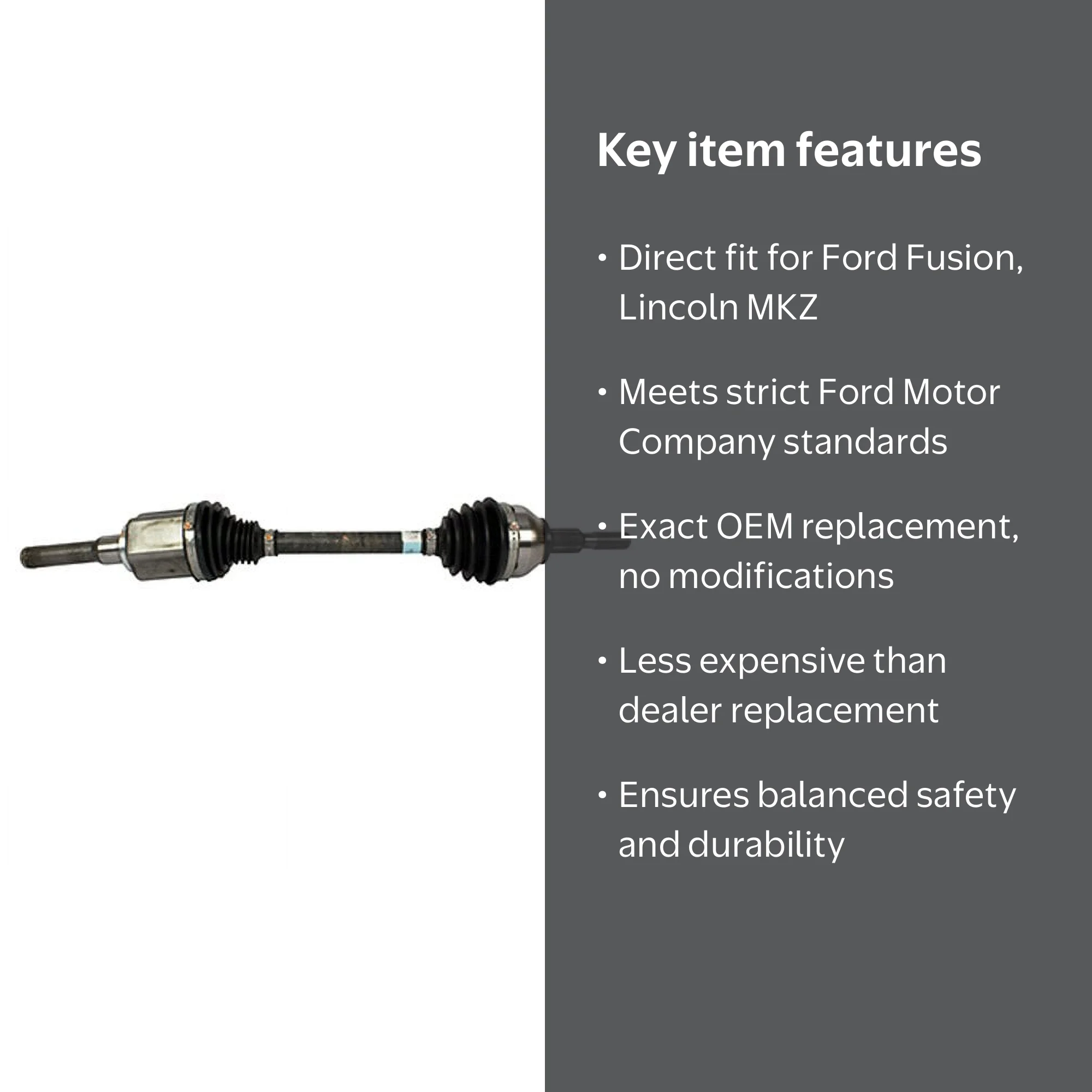 Motorcraft Drive Axle Shaft Assembly TX-766 Fits select: 2013-2020