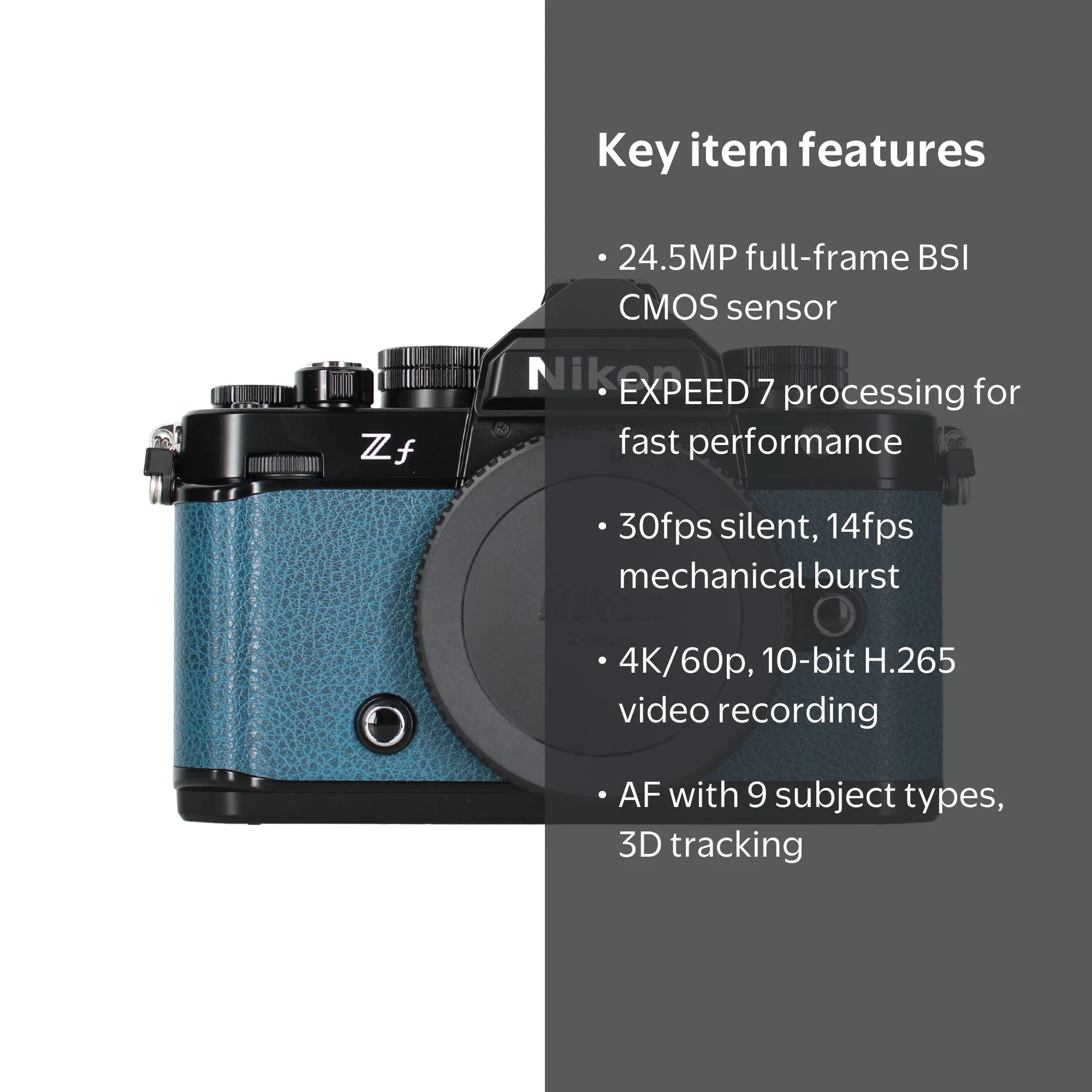 Nikon Z f FX-Format Mirrorless Camera Body - Indigo Blue - Walmart.com
