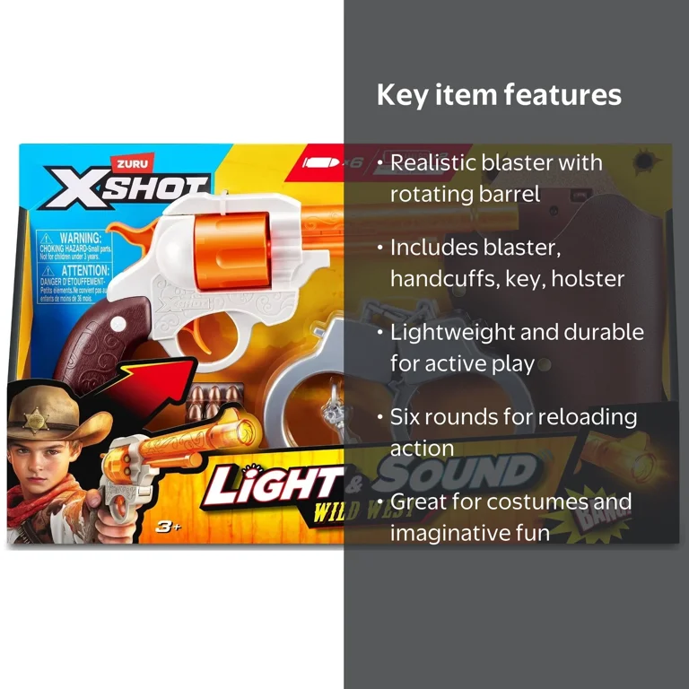 X-Shot Light & Sounds Wild West Roleplay Set [Blaster, Handcuffs