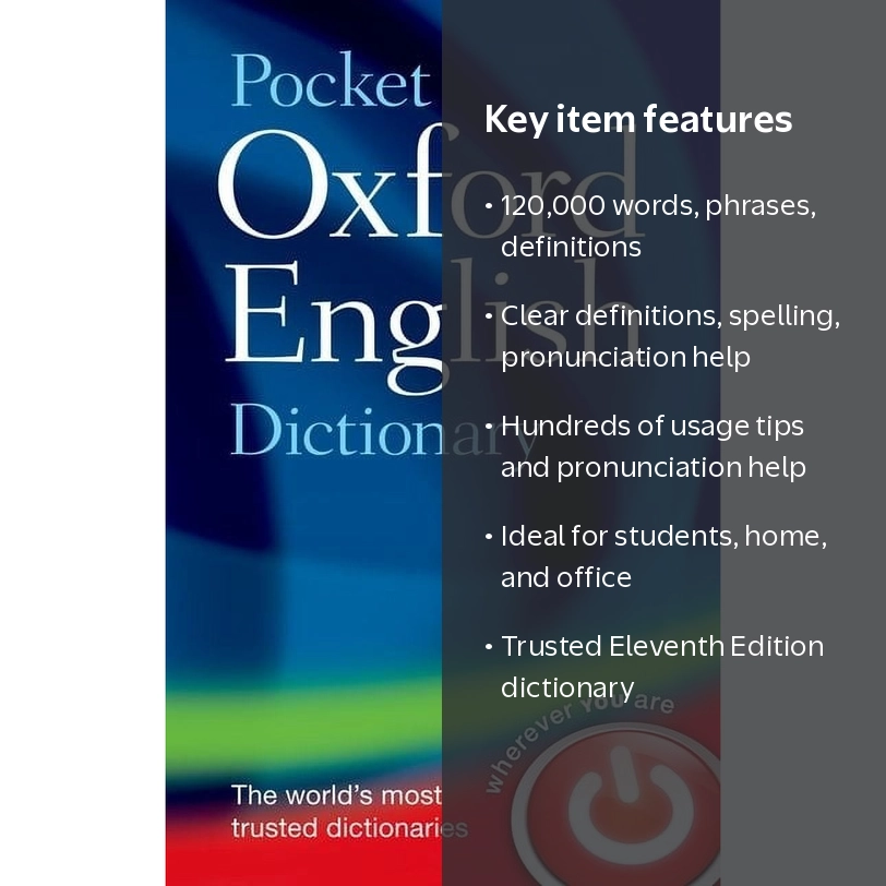 Pocket Oxford English Dictionary - Walmart.com