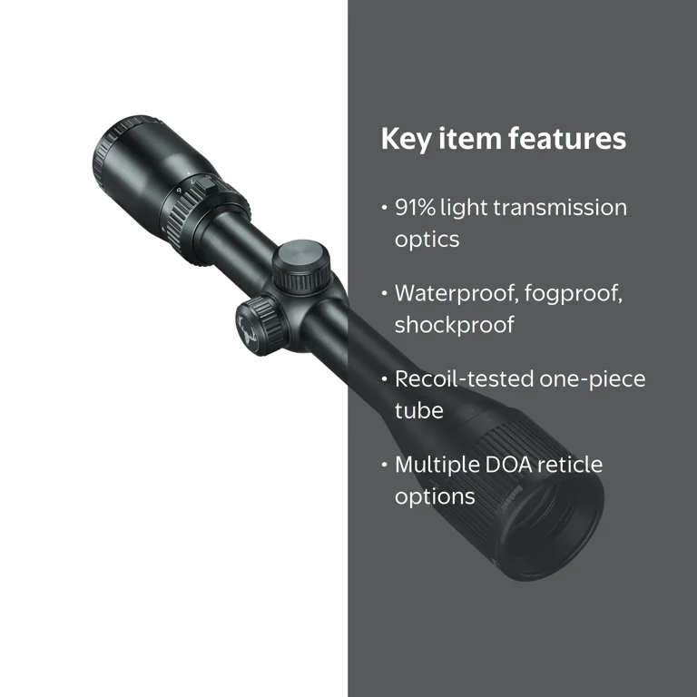 Bushnell Hunting Trophy XLT 4-12x40mm Riflescope, Matte Black