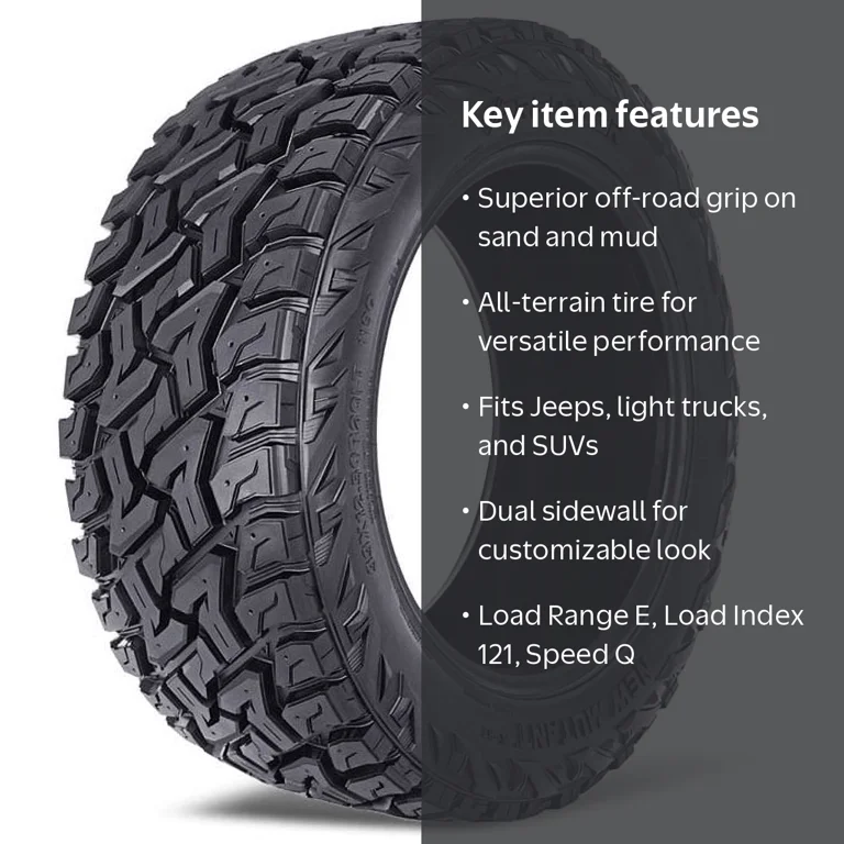 Predator New Mutant X-RT All Terrain Light Truck Tires, LT35X12
