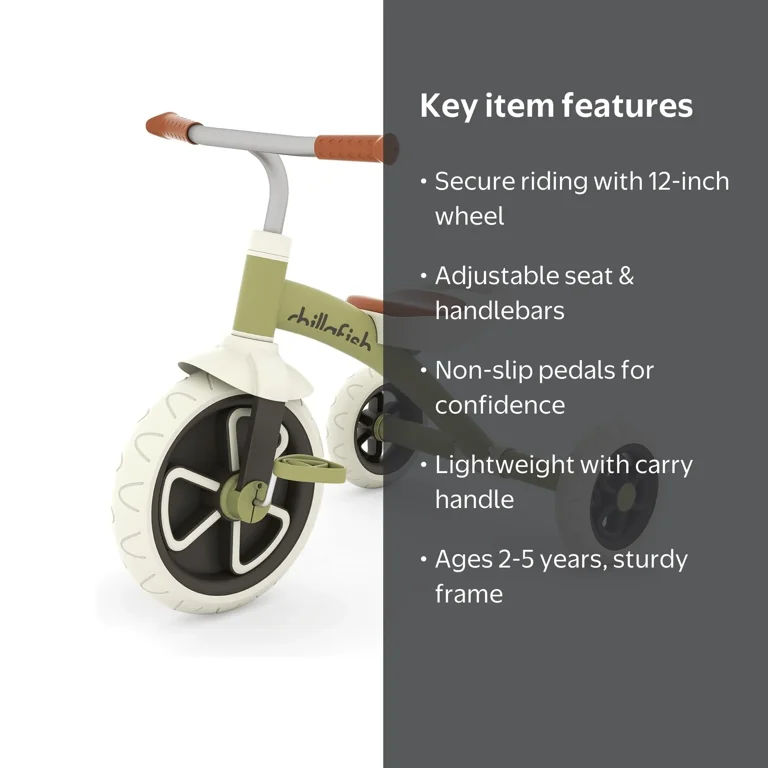 Chillafish Ziggi – Sturdy Tricycle with Carry Handle & 12