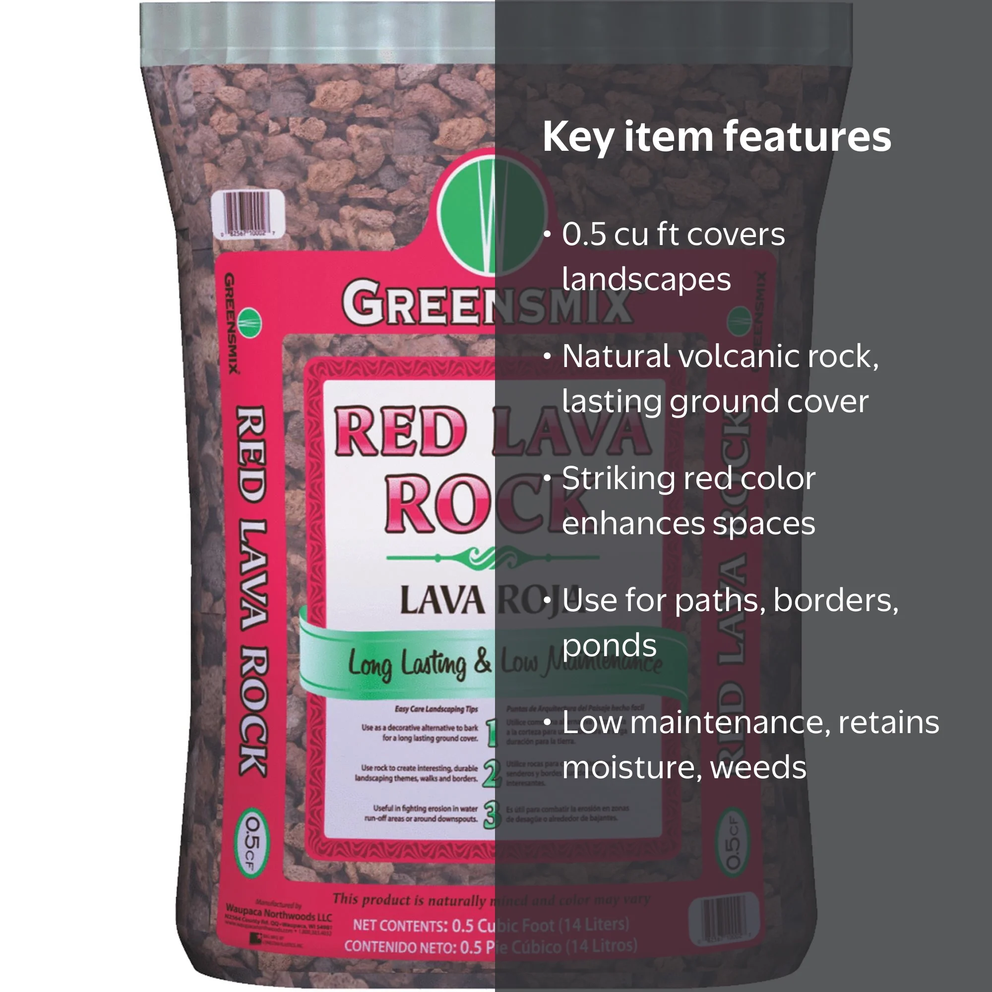 画材 Okinawan Red Earth Coarse Greensmix Landscaping Red Volcanic Lava Stone for Yard and Garden