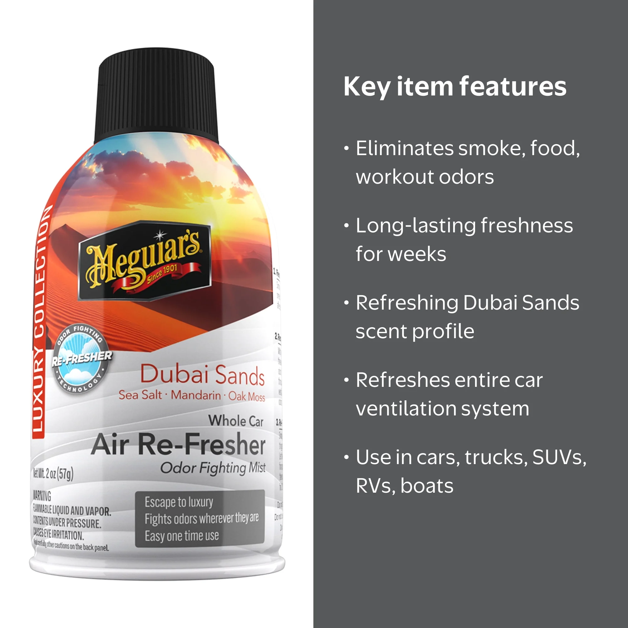 Meguiars Dubai Sands Air Freshener Spray - 2Oz - Walmart.com