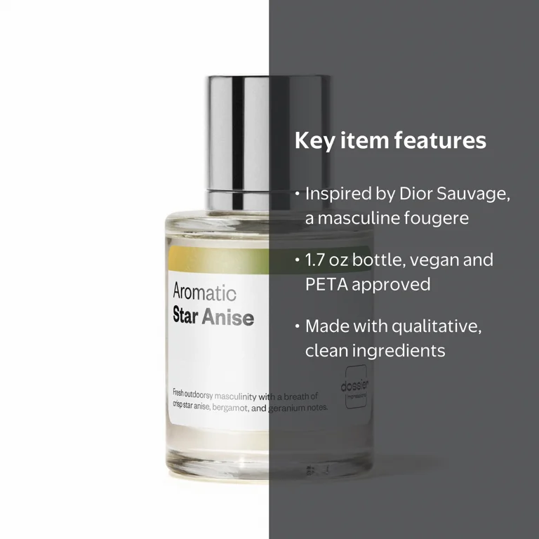 Dossier Aromatic Star Anise Eau De Toilette, Inspired by Dior's