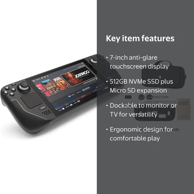 Valve Steam Deck 64GB Upgraded Handheld Gaming Console with