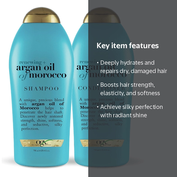 OGX Renewing + Argan Oil Moisturizing Daily Shampoo and