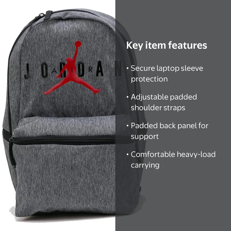 jumpman nike air jordan backpack crossover backpack Academy Team Cool Grey  Azteca Soccer or everyday city wear Nike Air Jordan HBR Air