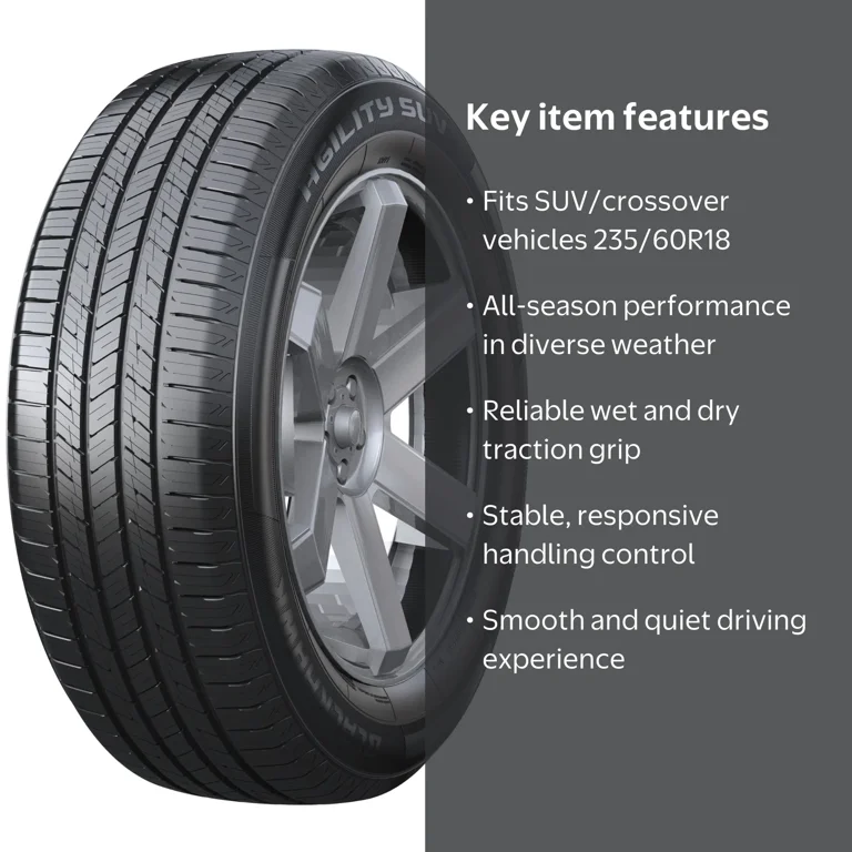 BlackHawk Agility All-Season SUV Tire, 235/60R18 107V XL, Reliable
