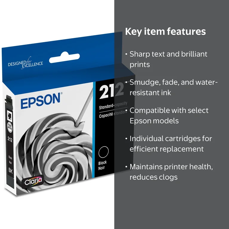 Epson 212 Standard-capacity Black Ink Cartridge for XP4105