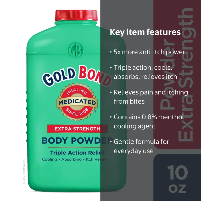 GOLD BOND Extra Strength Medicated Body Powder, 10oz HSA/FSA