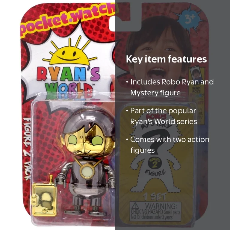 Ryan's World Darkstar Robo Ryan & Mystery Action Figure 2-Pack