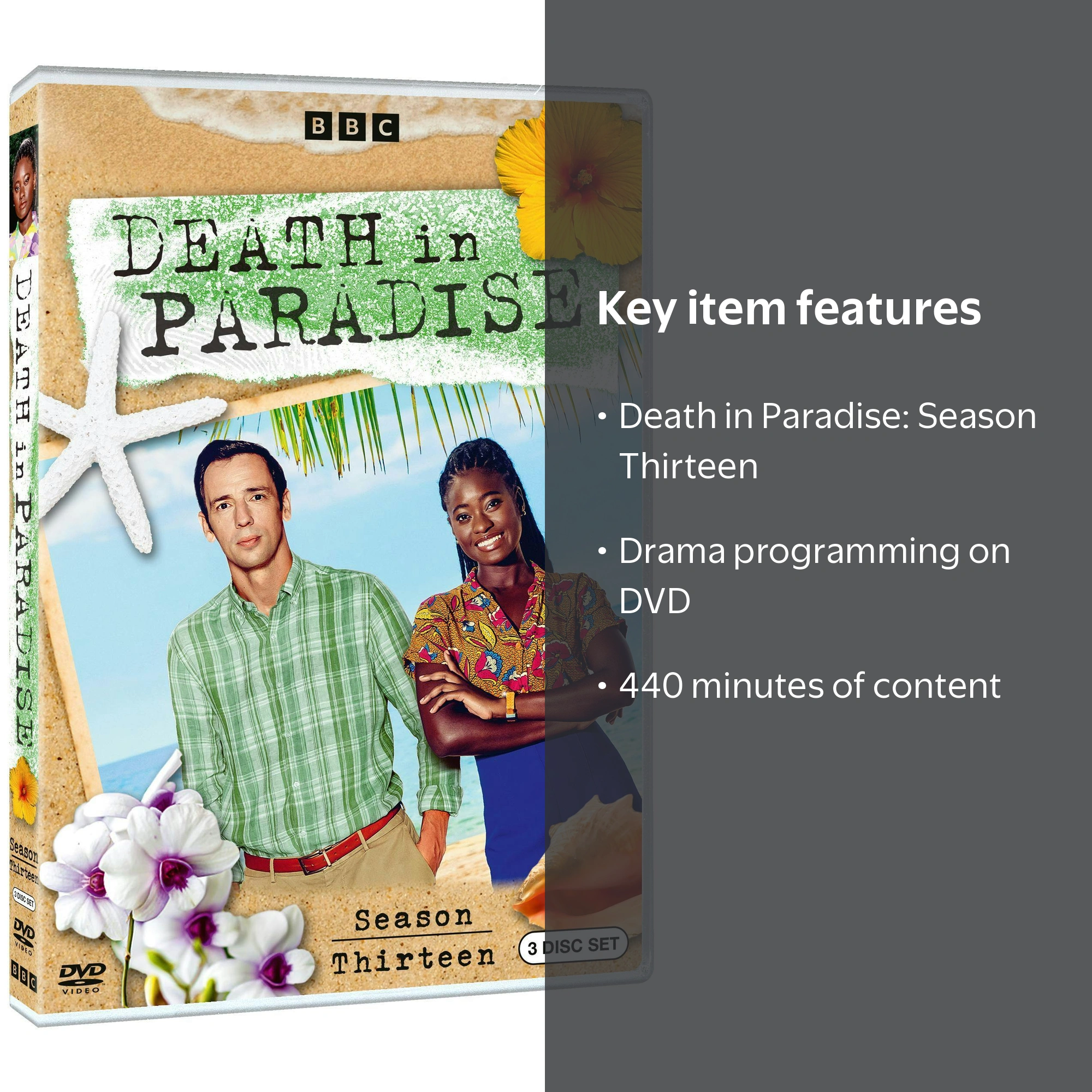 BBC, Death in Paradise: Season Thirteen [DVD], 440 mins, Drama