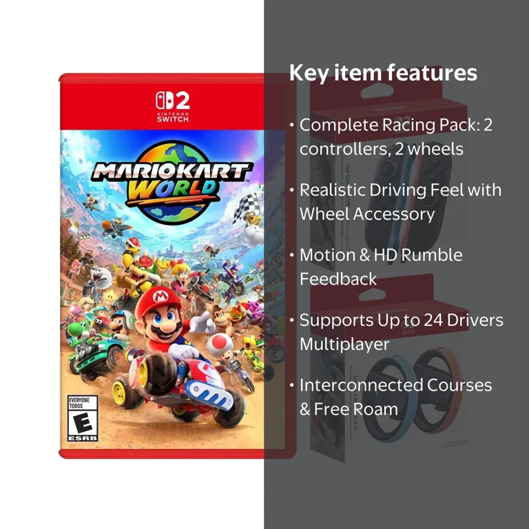 Nintendo Switch 2 Mario Kart World with Joy-Con 2 Blue/Red
