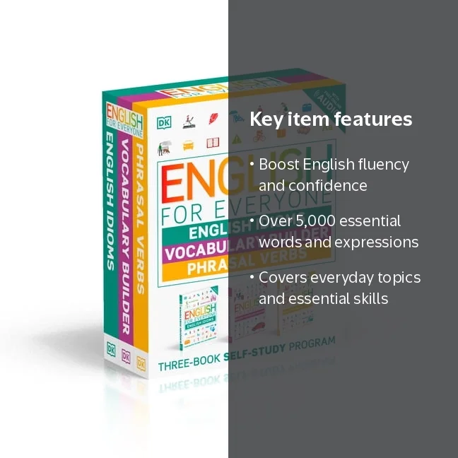 DK English for Everyone Box Set, 3 Book Vocabulary, Idioms