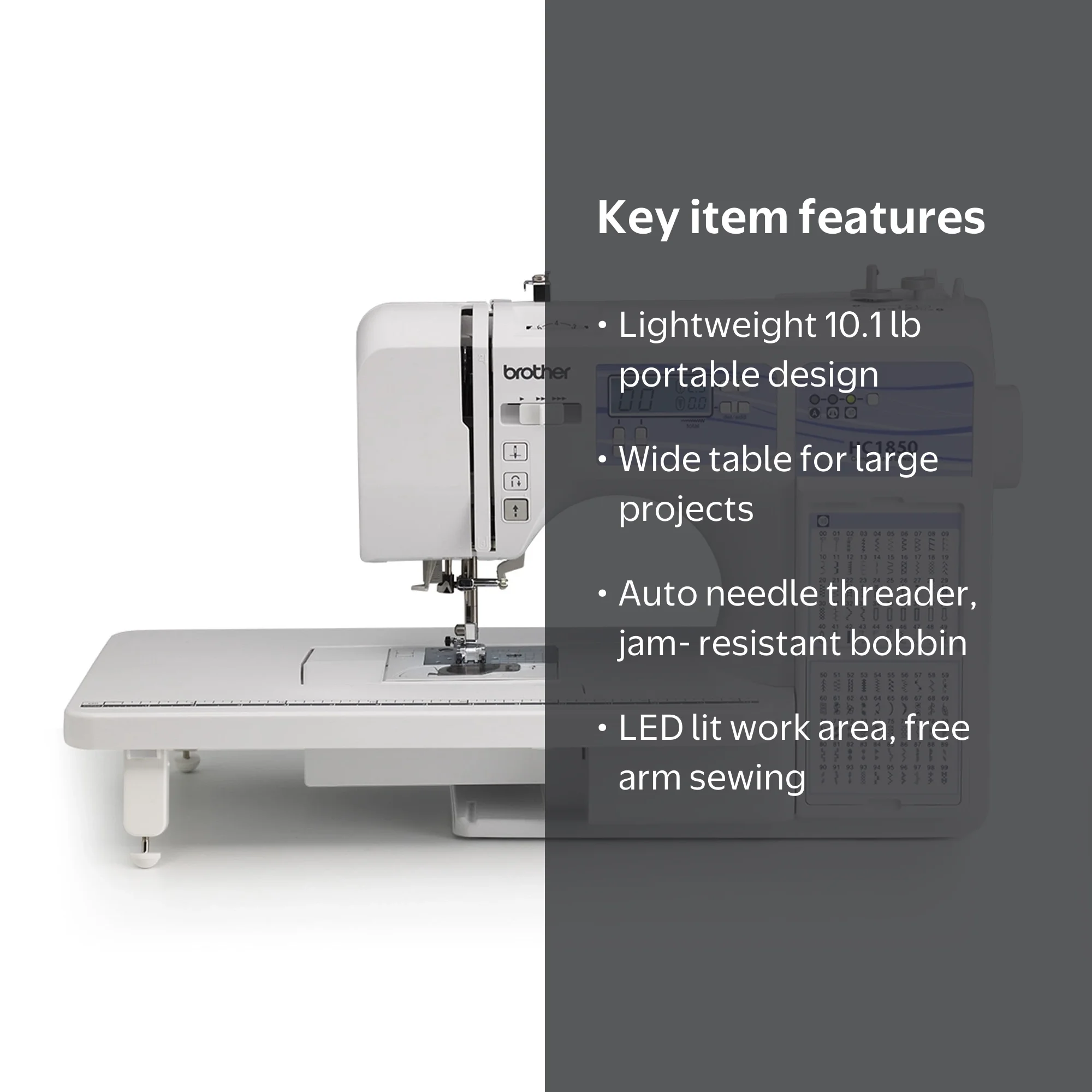 フレミッシュ織キット 18x40cm Brother, Sewing and Quilting Machine, 130 Stitches - Walmart.com