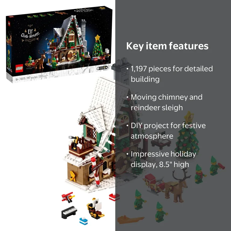 LEGO Elf Club House 10275; Perfect Holiday Gift, Intricate 