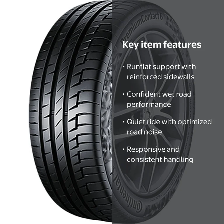 Continental Premium Contact 6 SSR 225/55R17 97W Tire - Walmart.com