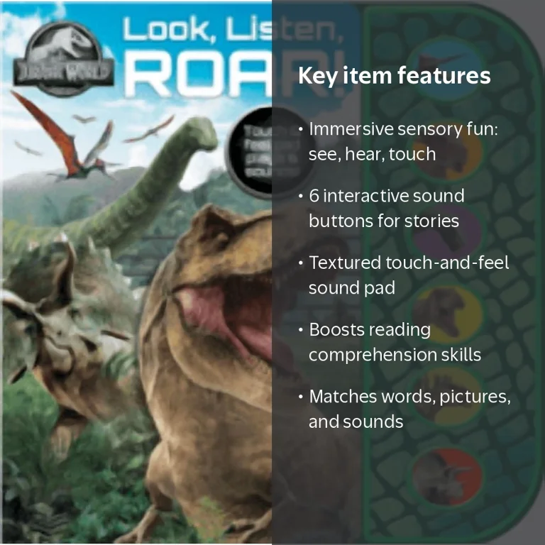 Jurassic World: Look, Listen, ROAR Sound Book (Board Book