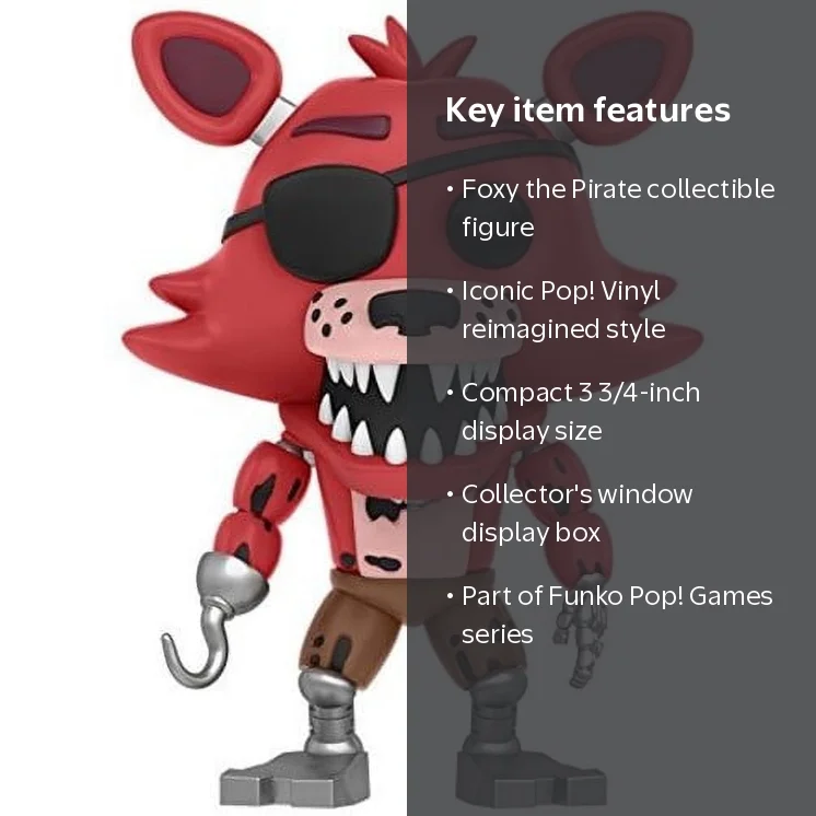 Funko POP! Five Nights at Freddy's, Foxy The Pirate, 4