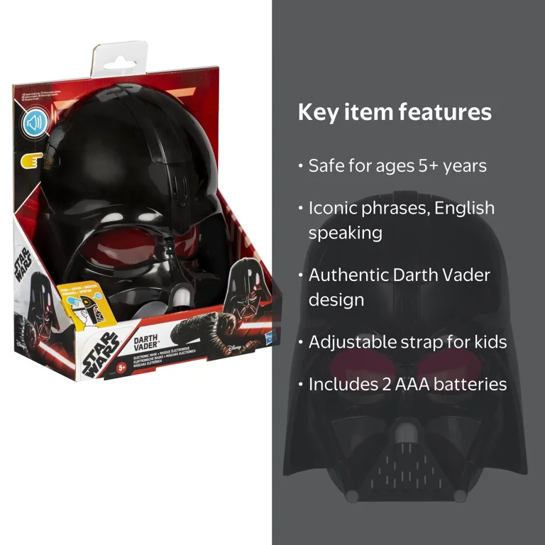 Star Wars, Darth Vader Electronic Mask, Ages 5+, Sound Effects