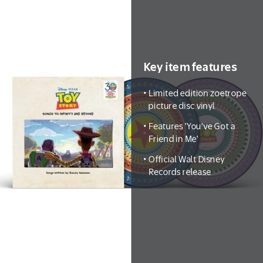 Randy Newman Toy Story: Songs To Infinity And Beyond Zoetrope LP