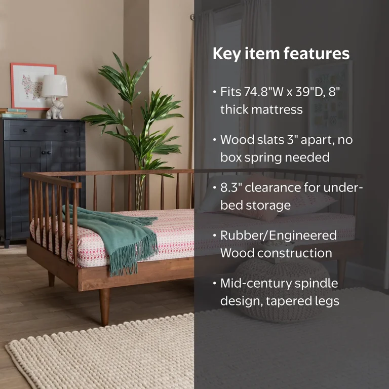 Baxton Studio Matilda Mid-Century Modern Ash Walnut Finished Wood