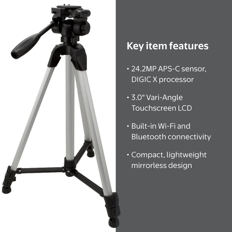 Canon EOS R50 Mirrorless Camera, RF-S 18-45mm Lens, 24.2MP Sensor