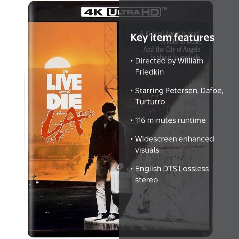 KL Studio Classics, To Live and Die in L.A., No code, Widescreen