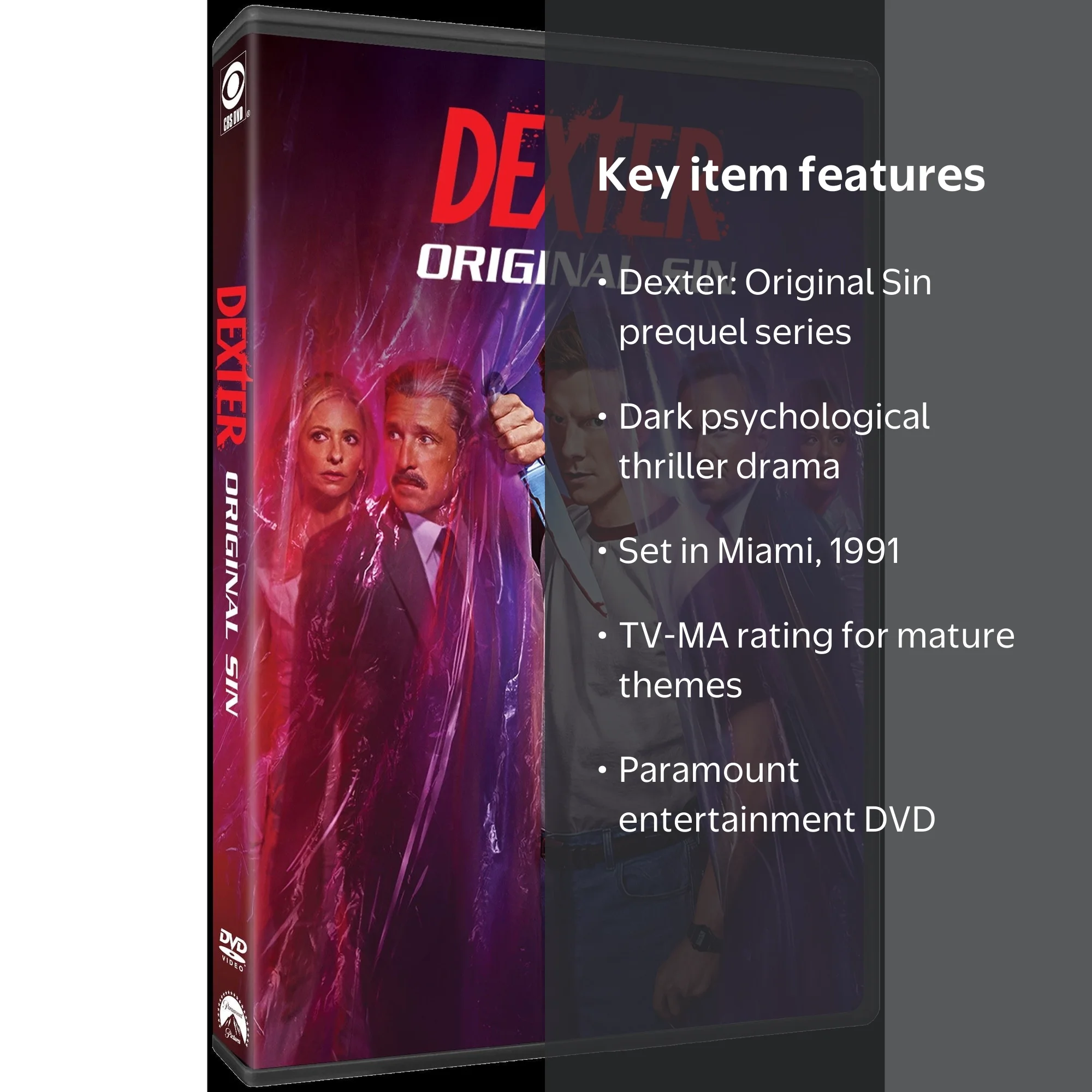 Free Shipping! Paramount Home Video, Dexter: Original Sin DVD