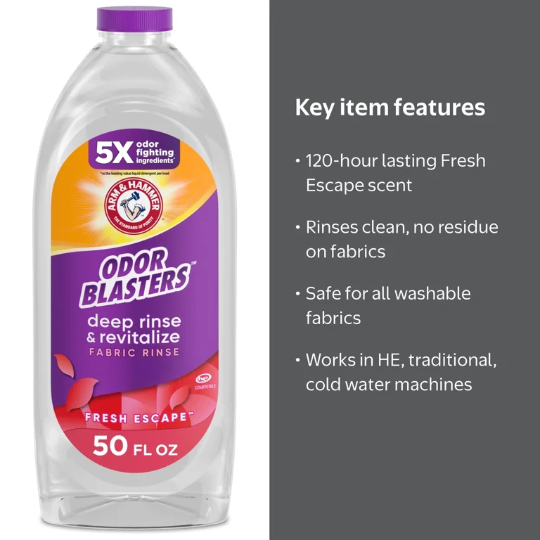 ARM & HAMMER Odor Blasters Deep Rinse and Revitalize Laundry